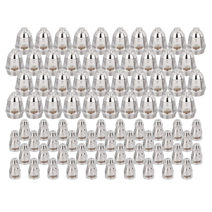 100pcs 40-100A P80 Plasma Cutting Electrodes Nozzles CNC Cutter Plasma Torch Consumable Tips