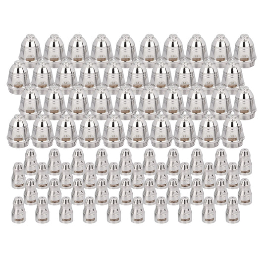 100pcs 40-100A P80 Plasma Cutting Electrodes Nozzles CNC Cutter Plasma Torch Consumable Tips