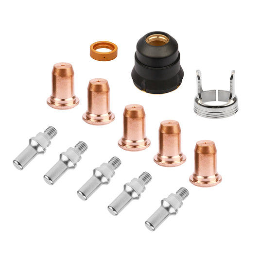 13Pce  IPT40 Tips & Electrodes Plasma Cutter Torch Consumables Kit with for CUT-55DS Pro/CUT-65DS Plasma Cutters‌